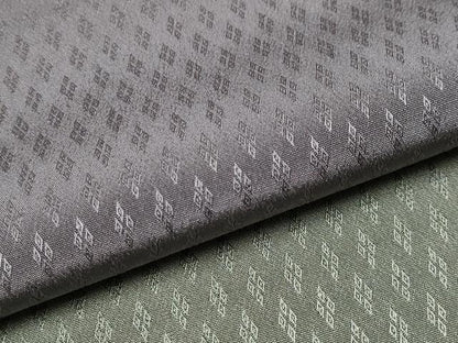 平和屋本店●極上　伝統工芸士　曽根武勇　訪問着　お召　菱文　逸品　CYAA5065s6