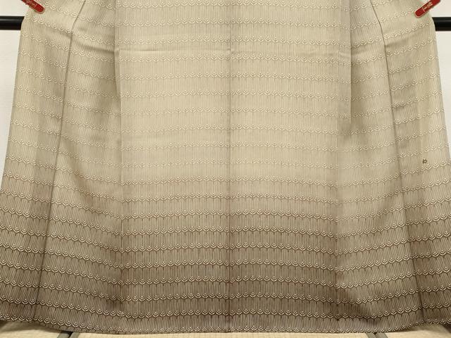平和屋本店▽希少　染織作家　渋紙型　渋谷和子　訪問着　単衣　横段文　暈し染め　逸品　CYAA5075s6