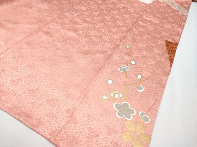 平和屋本店●極上　創業460年・千總　振袖　駒刺繍　束ね熨斗花鳥文　金彩　真赭色地　逸品　CYAA5077s6
