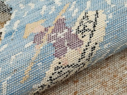 平和屋着物●極上　出羽の織座　八寸名古屋帯　もがみ川　証紙付き　逸品　未使用　CYAA5081s6