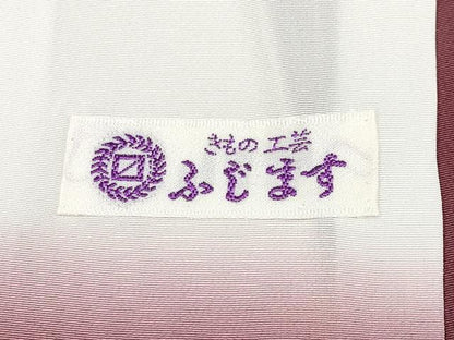 平和屋本店●極上　小紋　舞花文　伊と幸　灰梅色　反端付き　逸品　CYAA5095s6