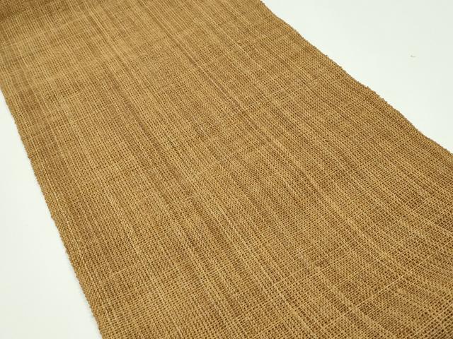 平和屋本店■極上　夏物　古代原始布　科布　八寸名古屋帯　逸品　CZAA1200s5