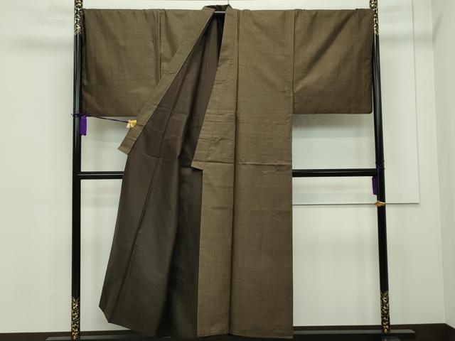 平和屋本店■極上　男性　本場大島紬　アンサンブル　キングサイズ　吉三郎　吉織物謹製　泥染め　９マルキ　証紙付き　逸品　CZAA1218s5