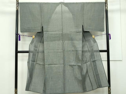 平和屋本店■極上　夏物　本場小千谷ちぢみ　ちくせん　反端付き　逸品　CZAA1222s5