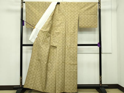 平和屋本店■極上　本場琉球　南風原花織　単衣　手織　赤嶺織り工房　赤嶺忠作　証紙付き　逸品　CZAA1225s5