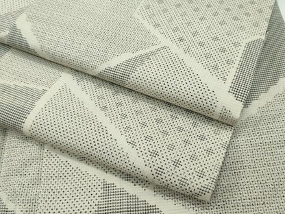 平和屋本店●極上 本場大島紬 白大島 160亀甲 切嵌文様 逸品 CZAA1253s5