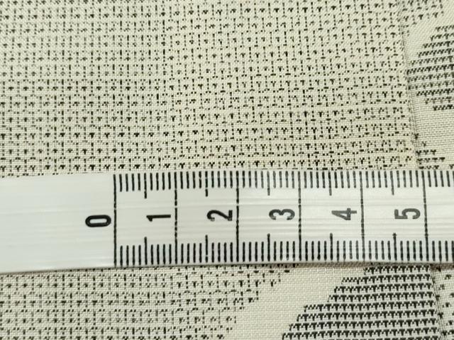 平和屋本店●極上 本場大島紬 白大島 160亀甲 切嵌文様 逸品 CZAA1253s5