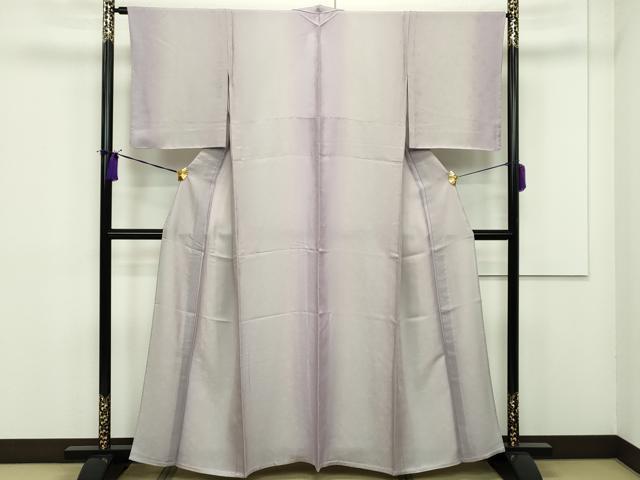 平和屋本店▽極上 お召 単衣 葡萄蔦の葉地紋 暈し染め 逸品 未使用 CZAA1270s5