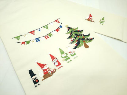 平和屋本店■極上　九寸名古屋帯　総刺繍　クリスマス　ツリー　サンタクロース　金糸　逸品　新品　CZAA1302s5
