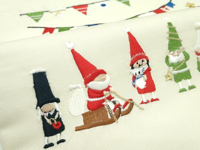 平和屋本店■極上　九寸名古屋帯　総刺繍　クリスマス　ツリー　サンタクロース　金糸　逸品　新品　CZAA1302s5