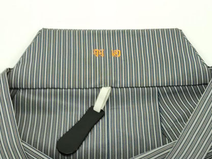 平和屋本店■極上　男性　人間国宝　甲田綏郎　精好仙台平　馬乗り袴　縞　逸品　CZAA1325s5