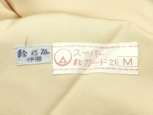 平和屋本店■極上　塩瀬　九寸名古屋帯　サンタクロース　金彩　伊と幸　五泉　淡香色地　鈴乃屋扱い　反端付き　逸品　CZAA1326s5
