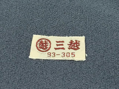 平和屋本店■極上 人間国宝・羽田登喜男 色留袖・長襦袢セット たたき染め 三越扱い 消炭色地 たとう紙・風呂敷・共箱付き 逸品 CZAA1370s5
