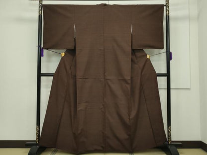 平和屋本店■希少　小大丸　士乎路紬　縞　証紙・たとう紙付き　逸品　CZAA1374s5