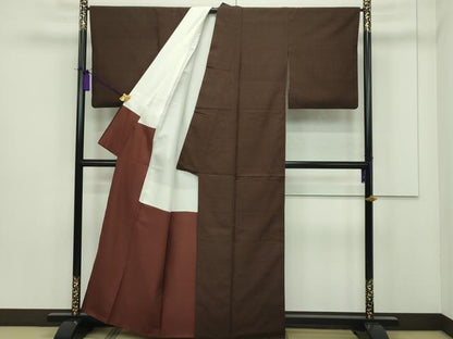 平和屋本店■希少　小大丸　士乎路紬　縞　証紙・たとう紙付き　逸品　CZAA1374s5