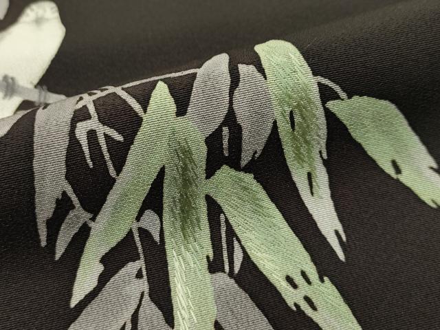 平和屋本店●極上 創業460年・千總 訪問着 刺繍 松竹梅 金彩 赤墨色地 高島屋扱い 逸品 CZAA1450s5