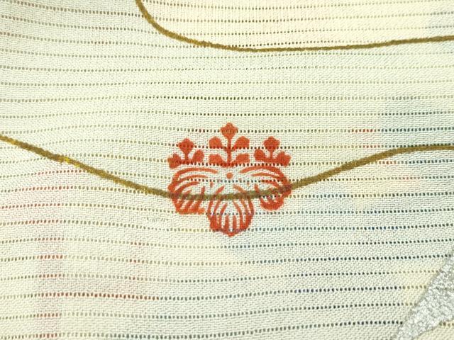 平和屋本店■希少　夏物　アンティーク　振袖　刺繍　絽　御所解文　金銀糸　逸品　CZAA1507s5