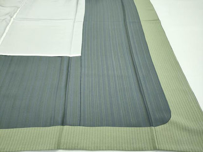 平和屋本店▽極上 お召 単衣 間道 逸品 CZAA1533s5