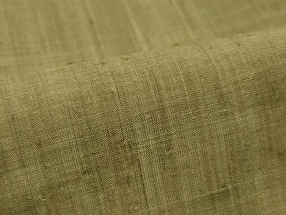 平和屋本店＊最高級 夏物 重要無形文化財 越後上布 小河正義作 色無地 路考茶色 証紙付き 芋麻 逸品 CZAA1550s5