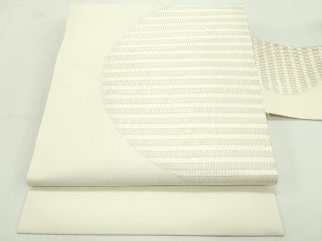 平和屋本店＊極上 夏物 九寸名古屋帯 丸文 銀糸 ゑり善扱い 逸品 CZAA1590s5