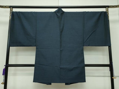 平和屋本店■極上　男性　結城紬　アンサンブル　杢　証紙付き　逸品　CZAA1612s5