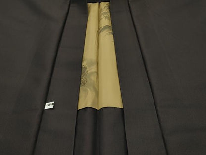 平和屋本店■極上　男性　長羽織　お召地　羽裏：龍・虎　逸品　CZAA1637s5