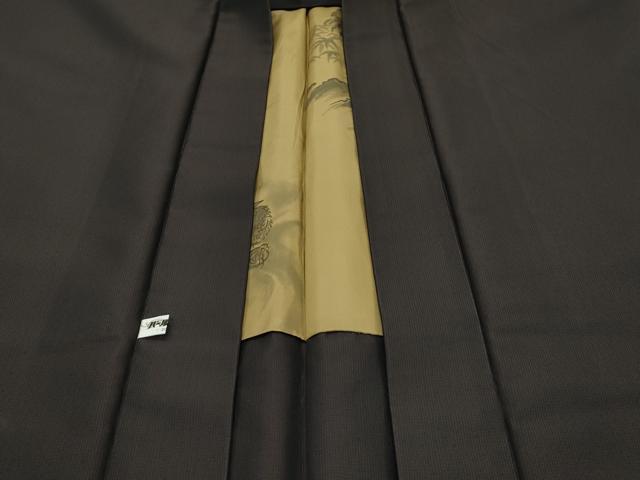 平和屋本店■極上　男性　長羽織　お召地　羽裏：龍・虎　逸品　CZAA1637s5