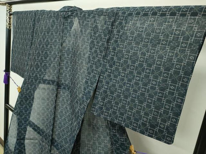 平和屋本店■極上　夏物　本場琉球絣　夏琉球　逸品　未使用　CZAA1688s5