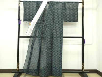 平和屋本店■極上　夏物　本場琉球絣　夏琉球　逸品　未使用　CZAA1688s5