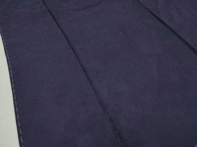 平和屋本店■極上　藍造り国選定無形文化財　藍師・佐藤昭人　色無地　黒紅色　証紙付き　逸品　未使用　CZAA1698s5 - 平和屋