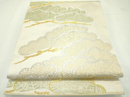 平和屋本店■極上　西陣　川島織物　六通柄　本袋帯　松　金銀糸　逸品　CZAA1704s5