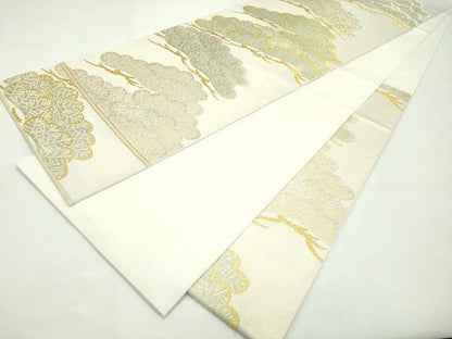平和屋本店■極上　西陣　川島織物　六通柄　本袋帯　松　金銀糸　逸品　CZAA1704s5