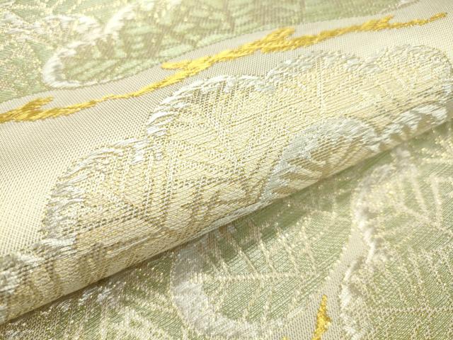 平和屋本店■極上　西陣　川島織物　六通柄　本袋帯　松　金銀糸　逸品　CZAA1704s5