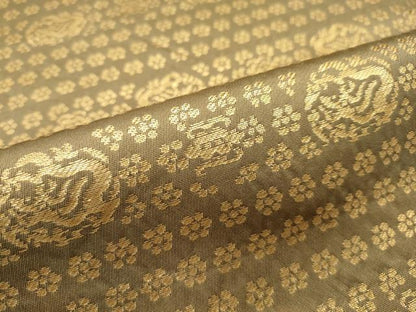 平和屋本店■極上　龍村晋謹製　全通柄袋帯　名物逢坂金欄　金糸　逸品　CZAA1716s5