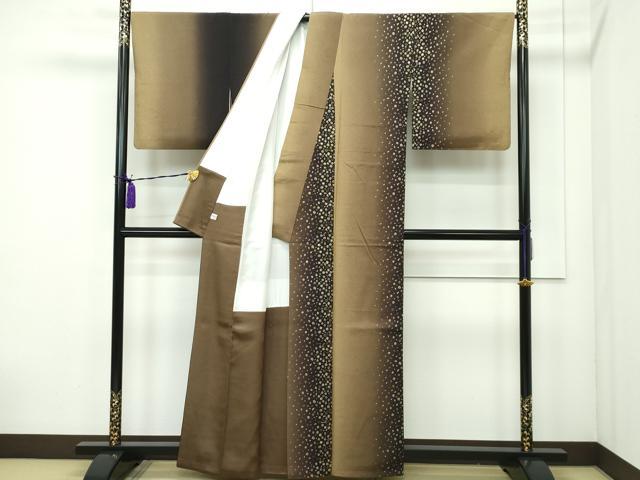 平和屋本店■極上　金彩友禅　卓越技能者・名工・和田光正　訪問着　紬地　舞花文　金彩　逸品　CZAA1723s5