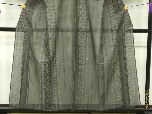 平和屋本店■極上　夏物　本場大島紬　夏大島　泥染め　９マルキ　白新染織謹製　証紙付き　逸品　CZAA1727s5