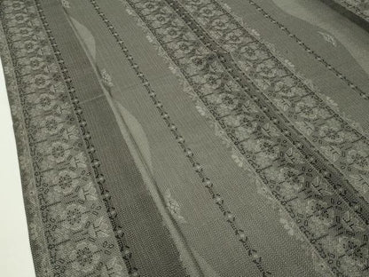 平和屋本店■極上　夏物　本場大島紬　夏大島　泥染め　９マルキ　白新染織謹製　証紙付き　逸品　CZAA1727s5