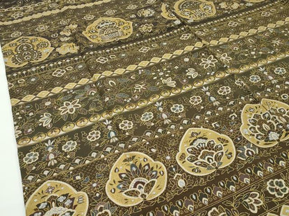 平和屋本店●極上 訪問着 総刺繍 スワトウ刺繍 更紗花文 金糸 ますいわ屋扱い 逸品 CZAA1740s5