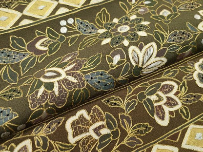 平和屋本店●極上 訪問着 総刺繍 スワトウ刺繍 更紗花文 金糸 ますいわ屋扱い 逸品 CZAA1740s5