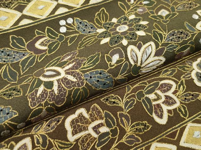 平和屋本店●極上 訪問着 総刺繍 スワトウ刺繍 更紗花文 金糸 ますいわ屋扱い 逸品 CZAA1740s5