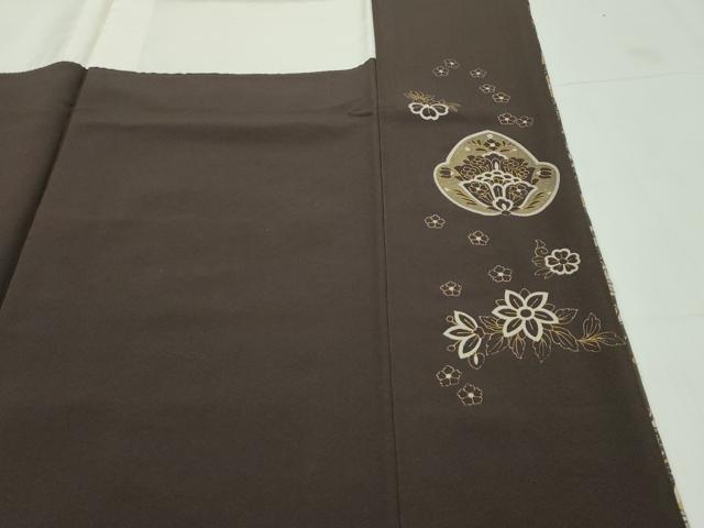 平和屋本店●極上 訪問着 総刺繍 スワトウ刺繍 更紗花文 金糸 ますいわ屋扱い 逸品 CZAA1740s5