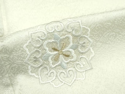 平和屋本店■極上　訪問着・袋帯セット　刺繍　花唐草文　暈し染め　銀彩　逸品　CZAA1741s5