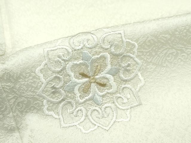 平和屋本店■極上　訪問着・袋帯セット　刺繍　花唐草文　暈し染め　銀彩　逸品　CZAA1741s5