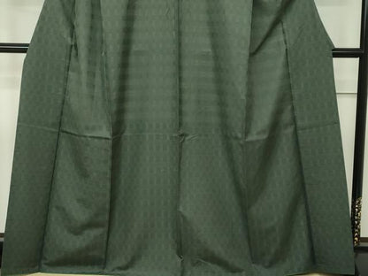 平和屋本店●希少 沖縄県最高級織物 首里花倉織 首里織 花織・絽織・紗織 色無地 藍媚茶色 逸品 CZAA1759s5
