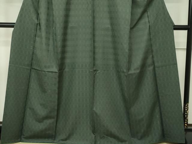 平和屋本店●希少 沖縄県最高級織物 首里花倉織 首里織 花織・絽織・紗織 色無地 藍媚茶色 逸品 CZAA1759s5