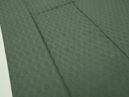 平和屋本店●希少 沖縄県最高級織物 首里花倉織 首里織 花織・絽織・紗織 色無地 藍媚茶色 逸品 CZAA1759s5