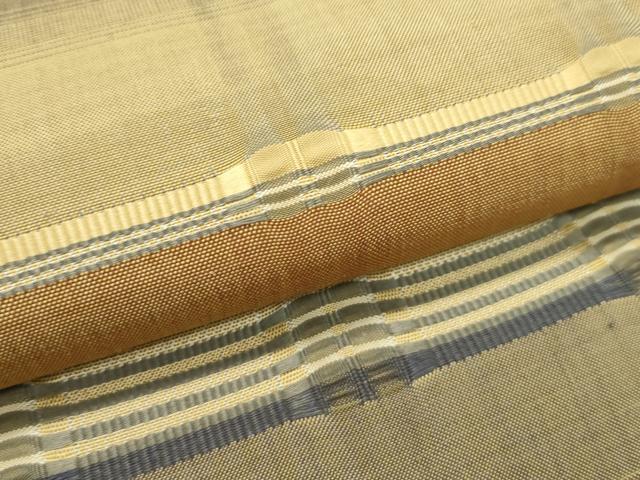 平和屋本店■極上　藤山千春　九寸名古屋帯　吉野間道　逸品　未使用　CZAA1779s5