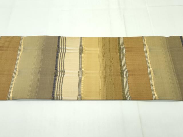 平和屋本店■極上　藤山千春　九寸名古屋帯　吉野間道　逸品　未使用　CZAA1779s5