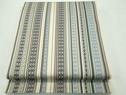 平和屋本店●極上 本場筑前博多織 両面 全通柄袋帯 献上柄 逸品 CZAA1784s5