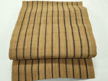 平和屋本店＊極上 夏物 古代原始布 科布 八寸名古屋帯 間道 逸品 CZAA1795s5
